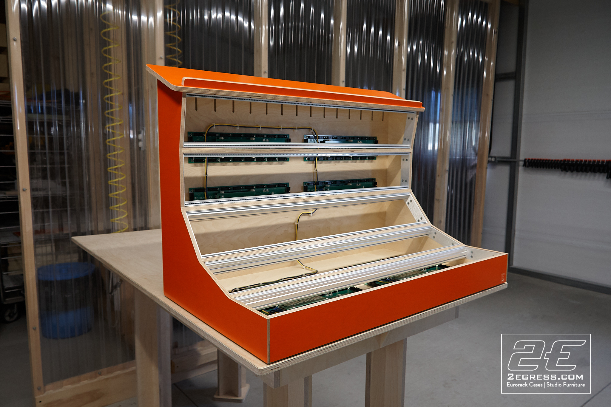 15u eurorack case orange 2egress