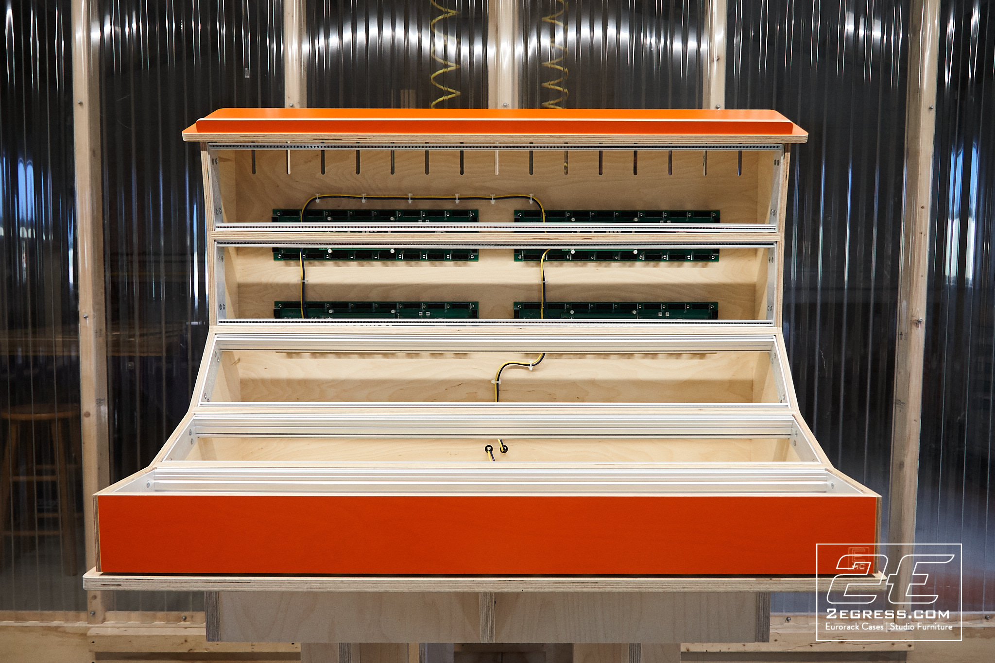 15u eurorack case orange 2egress